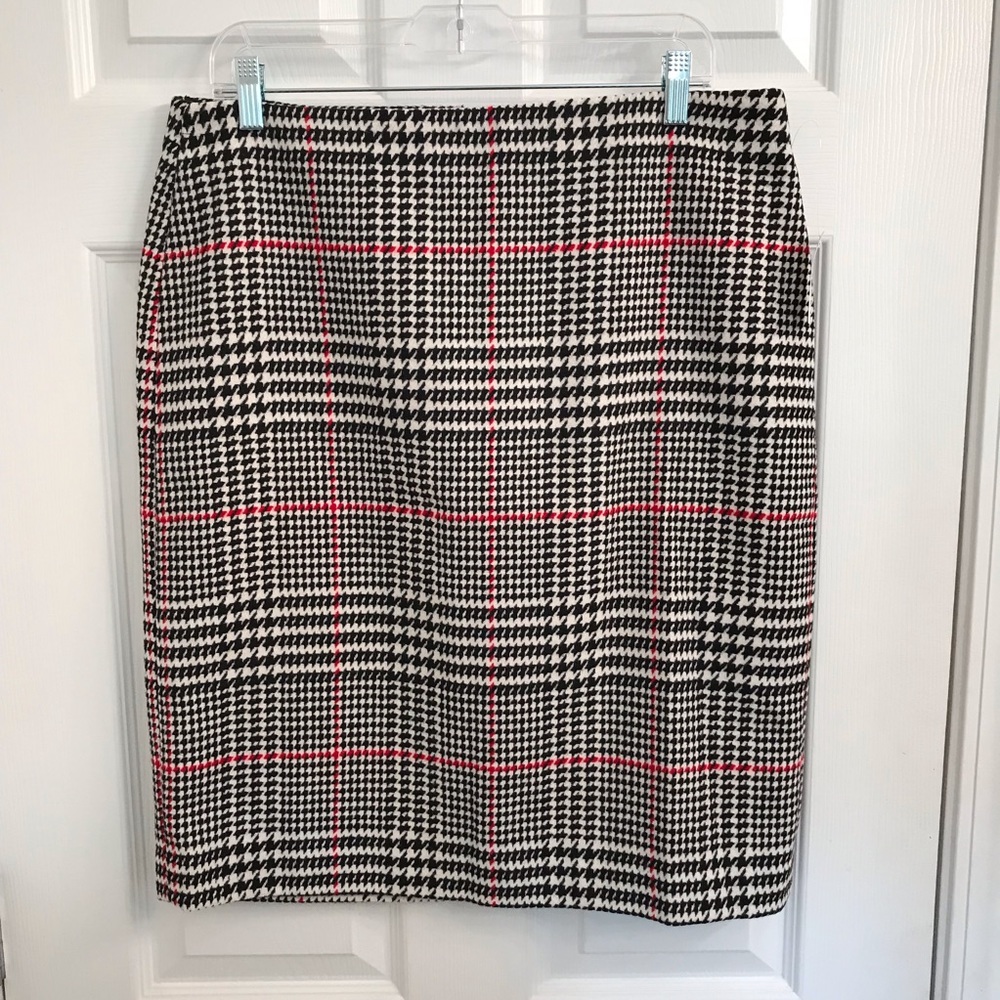 TALBOTS Outlet Skirt Tweed Houndstooth Size 12 NWT